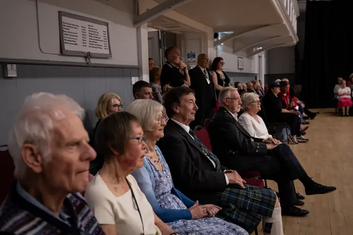 Visitors of a dance show