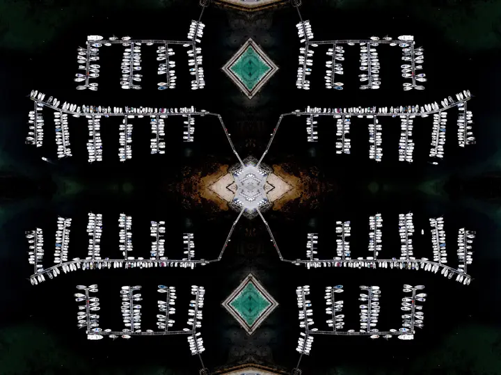 Kaleidoskop Ansicht Landschaft, Leica Galerie Konstanz