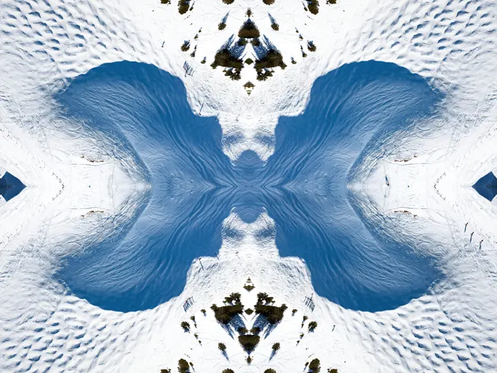 Kaleidoskop Ansicht Eis Landschaft, Leica Galerie Konstanz