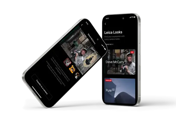 Leica Looks screen mockup