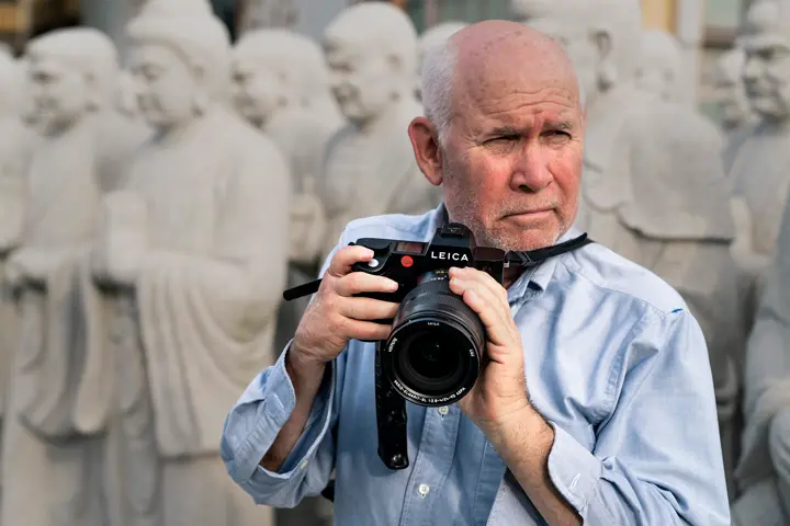 Steve McCurry with the SL3-P