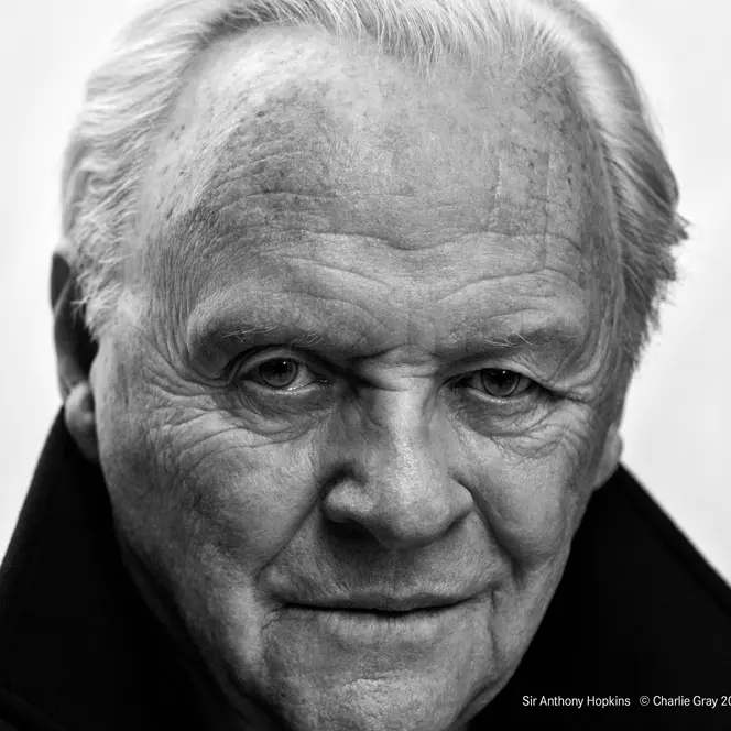 Portrait of Sir Anthony Hopkin.