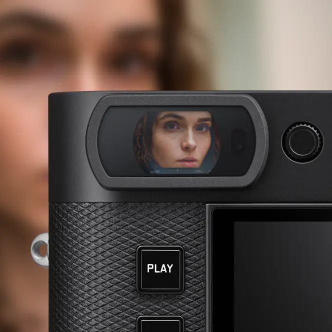 View through a electronic viewfinder