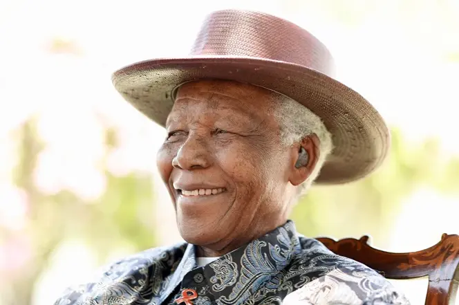 portrait of mandela smiling