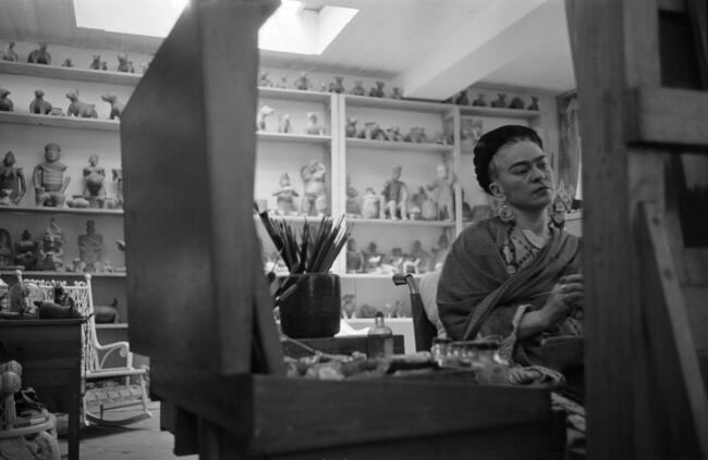 Frida Kahlo in her studio, Mexico City 1954 / © Werner Bischof / Magnum Photos