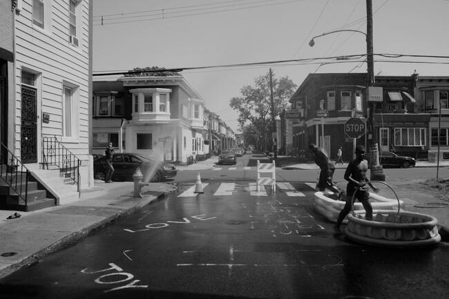 Image by Renee Maria Osubu of children playing in the street