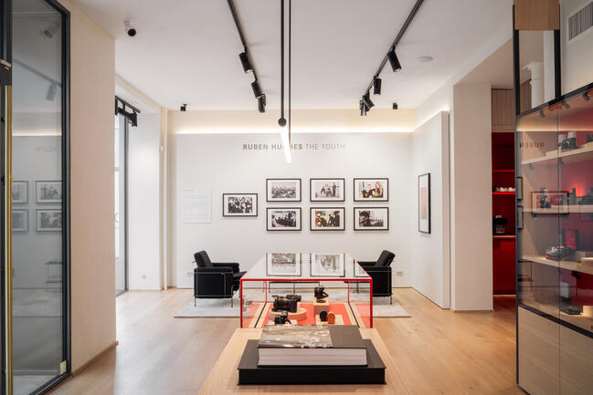 Inside view of the Leica Gallery and Store Copenhagen Ostergade