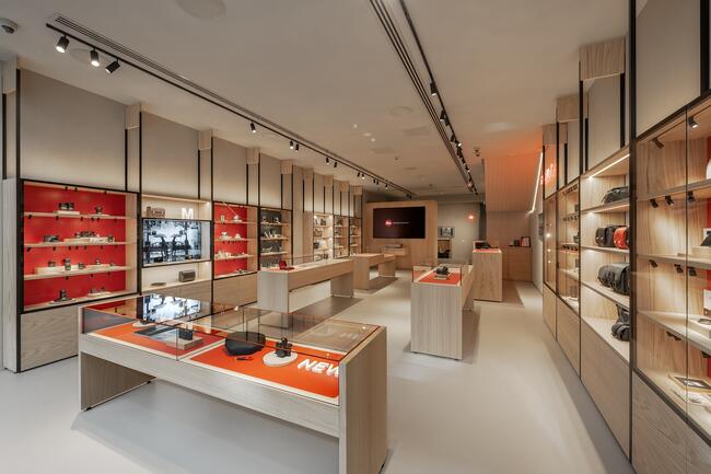 Inside view of Leica Store Melbourne