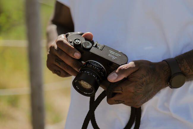 Man with M11-D in hand