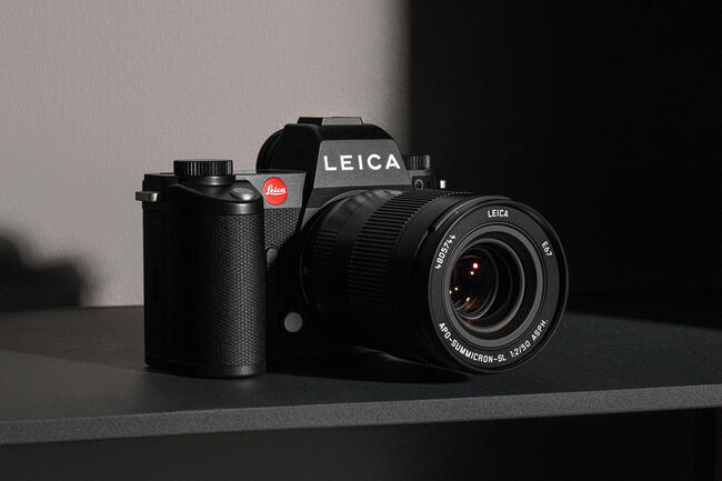 Leica SL3 on a table