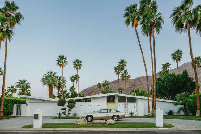 Car infront of a house