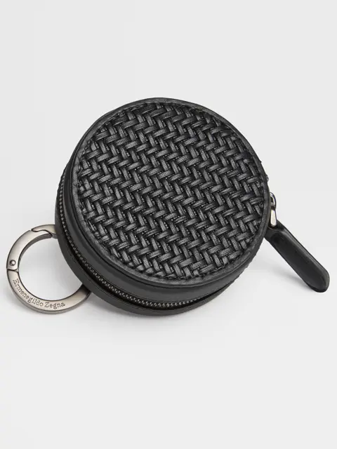 Round Wallet, nero