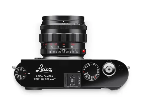 Leica M11 glossy black paint finish, top