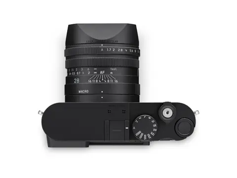Leica Q3 Monochrom top with lens hood