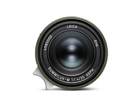 Leica Summilux-M 35 f1.4 ASPH. Safari Edition, top view.