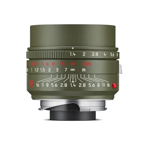 Leica Summilux-M 35 f1.4 ASPH. Safari Edition, front view..