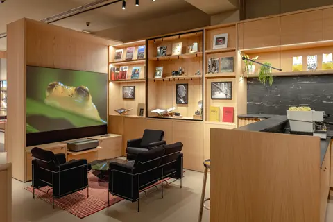 Leica Store Melbourne Collins Street Cine sitting area