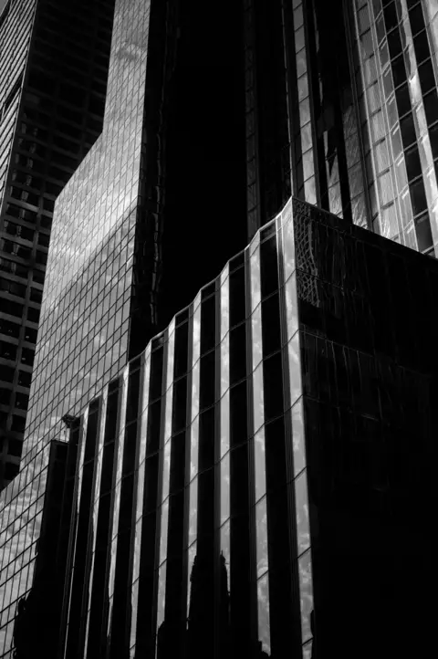high buildings b&w
