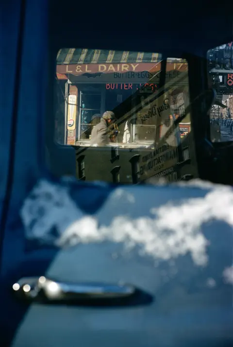 Saul Leiter Car Door with rexlexions