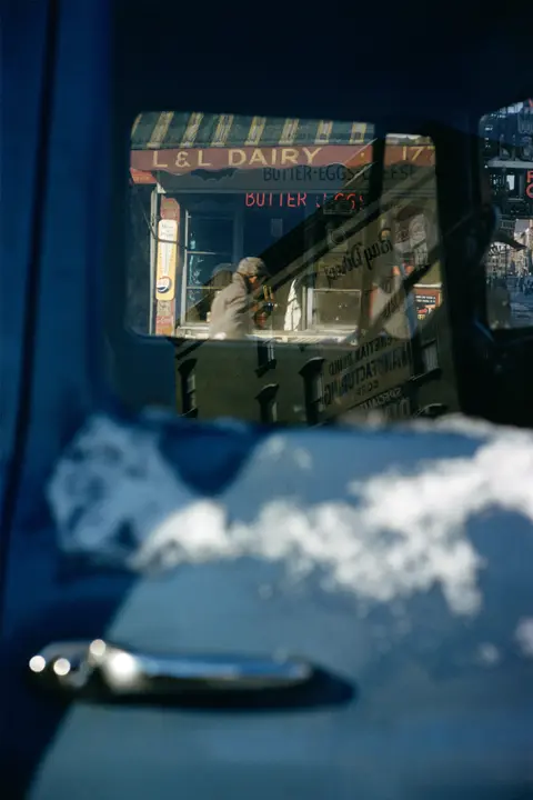 Saul Leiter Car Door with rexlexions