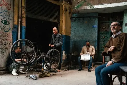 people in the streets