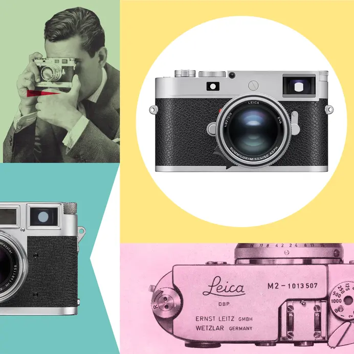Vintage collage of Leica M