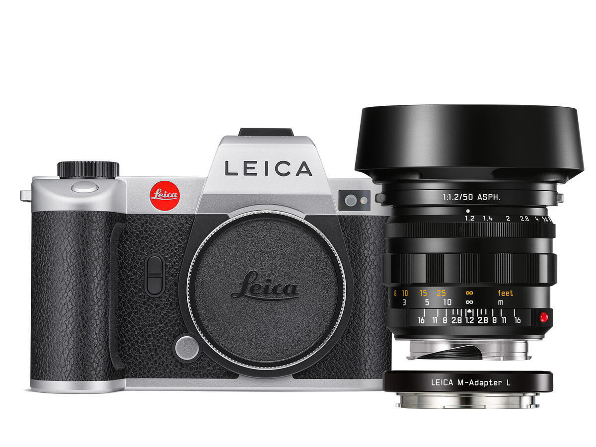 Leica SL2, silver + Leica Noctilux-M 50 f/1.2 ASPH. + M-Adapter L ...