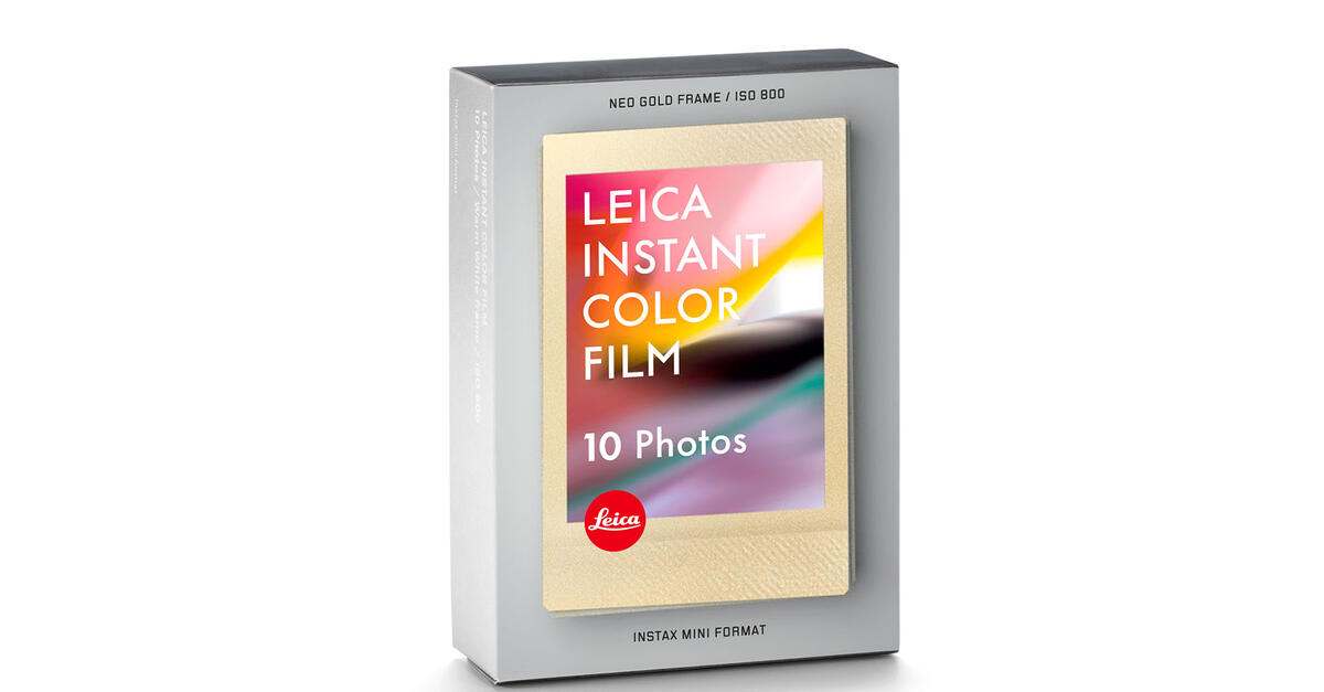 Leica SOFORT color film pack (mini), neo gold | Leica Camera AG