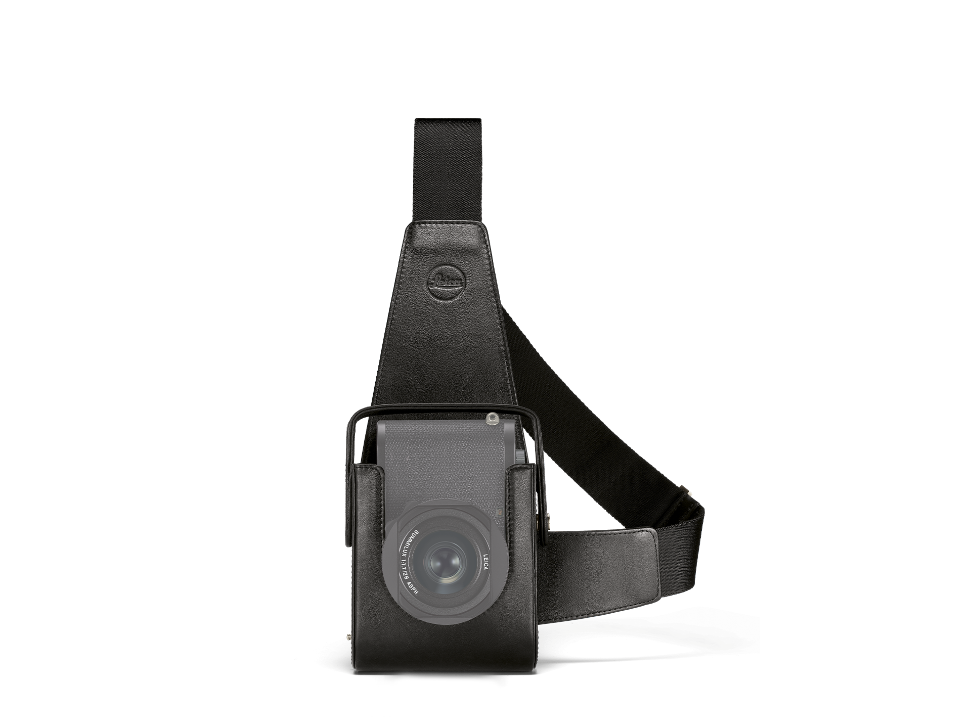 Buy now Holster Q2, leather, black | Leica Camera Online