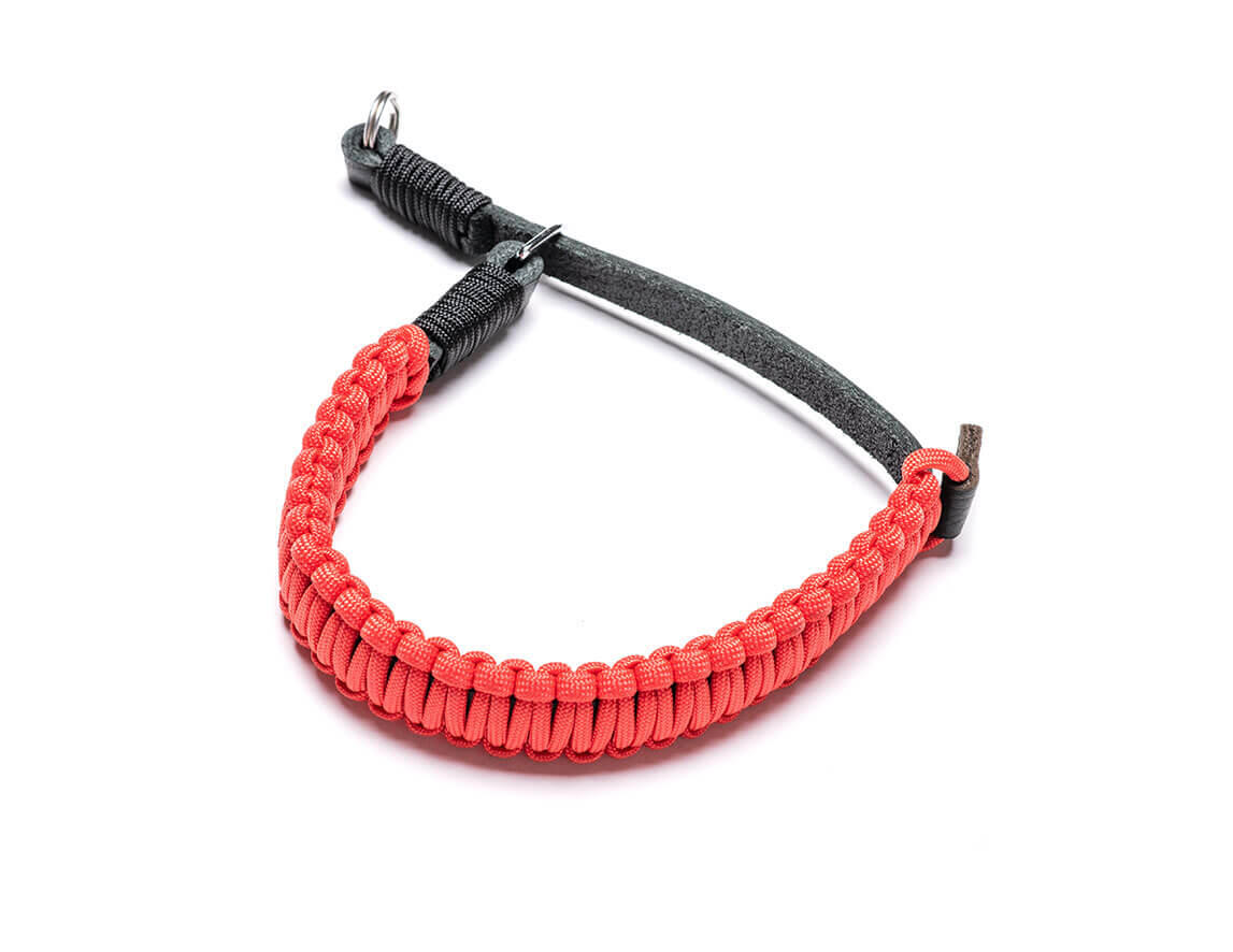 Leica Paracord Handstrap created by COOPH, black/red 18892