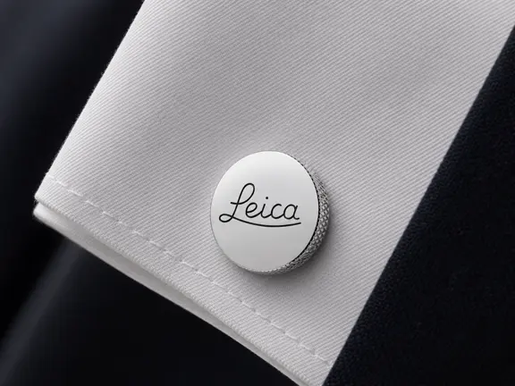 Leica Cufflinks Logo detail
