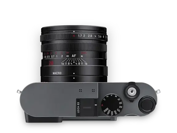 Leica Q3 Metal Gray top