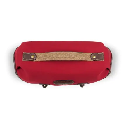 Billingham Hadley Small Pro OVERHEAD - Burgundy Canvas_Chocolate HiRes.jpg