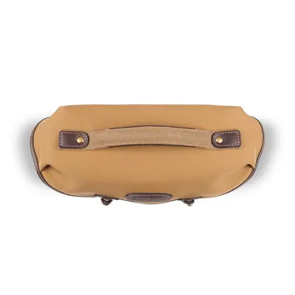 Billingham Hadley Small Pro OVERHEAD - Khaki FibreNyte_Chocolate HiRes.jpg