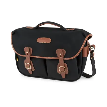 Billingham Hadley Pro 2020 FRONT- Black Canvas_Tan Leather.jpg
