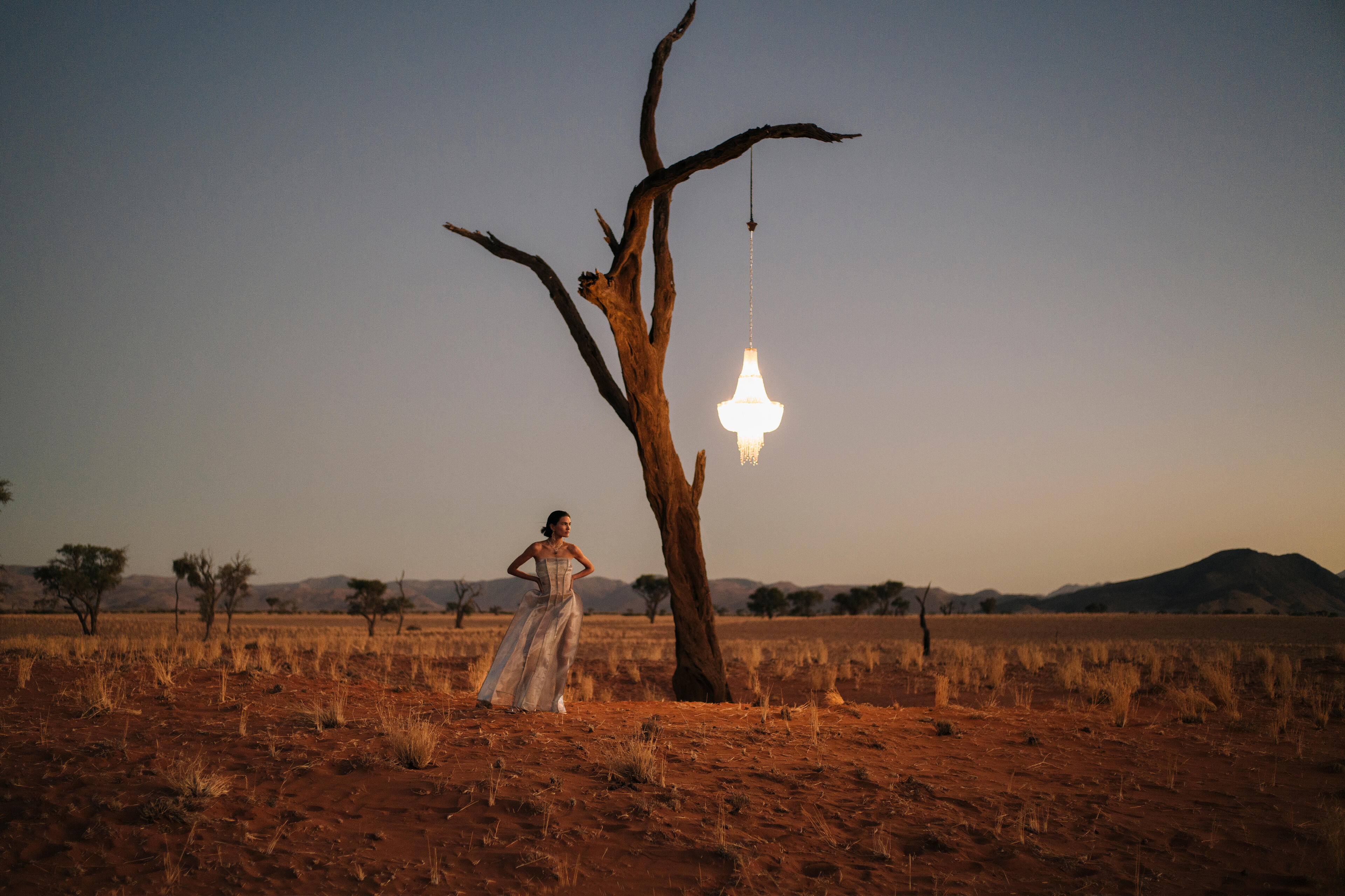 Woman in the desert