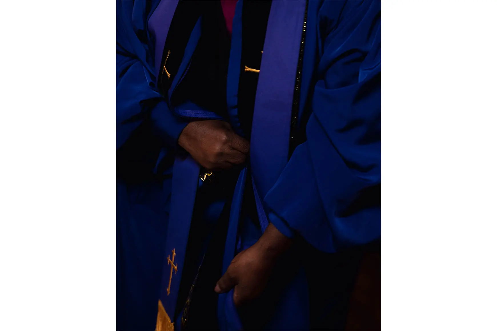 Close Up of a blue robe