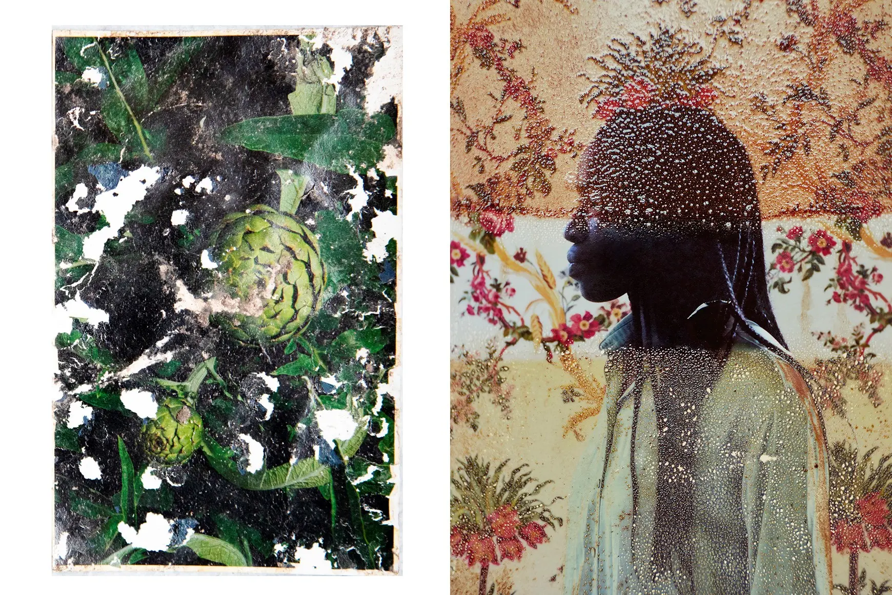 artichokes and black woman profile