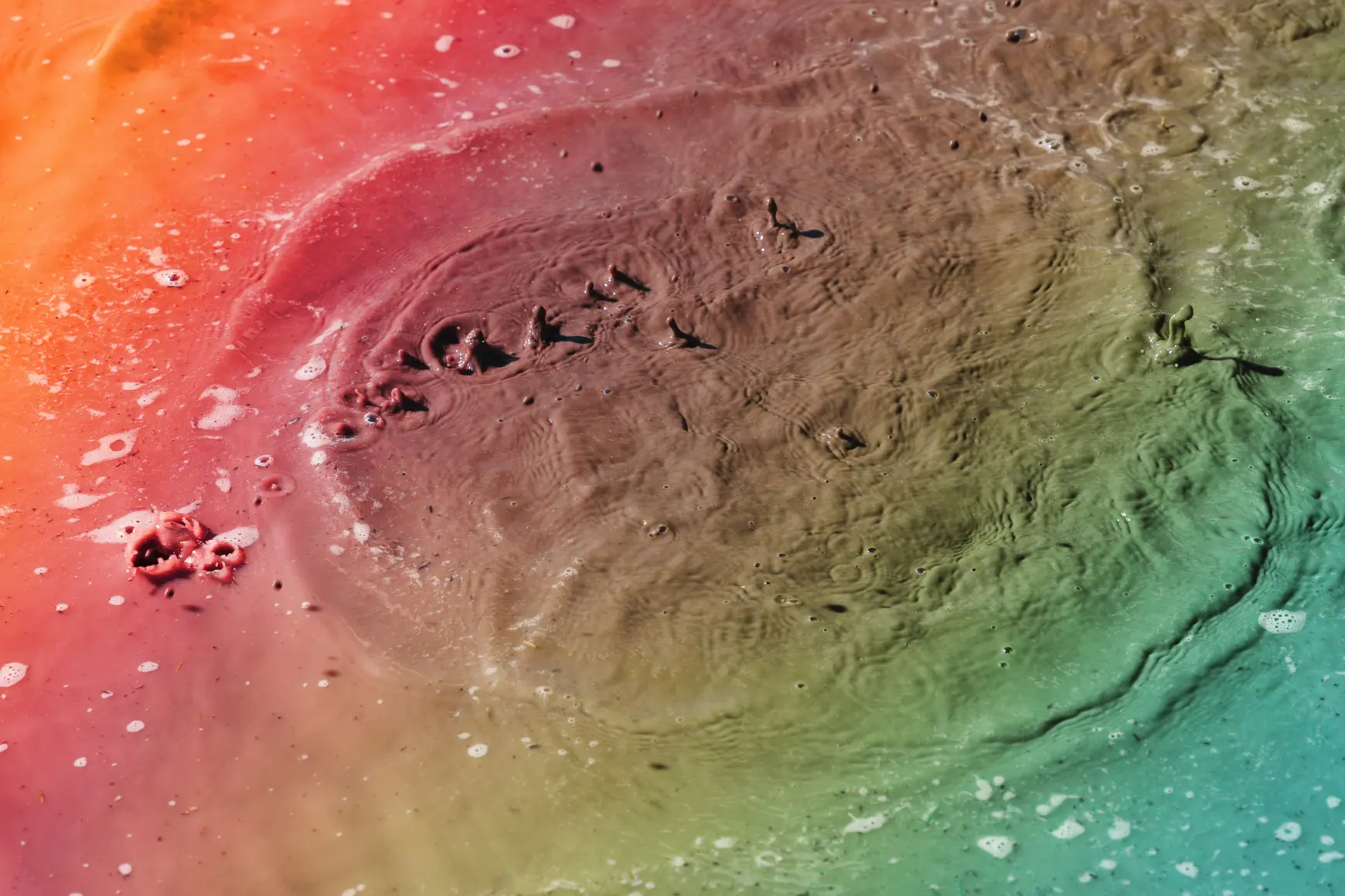 multicolour water