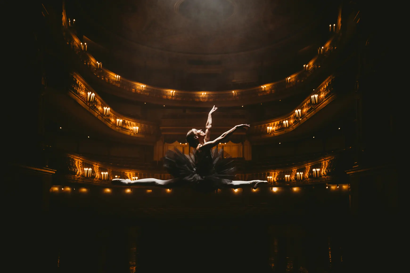 Woman in the theater