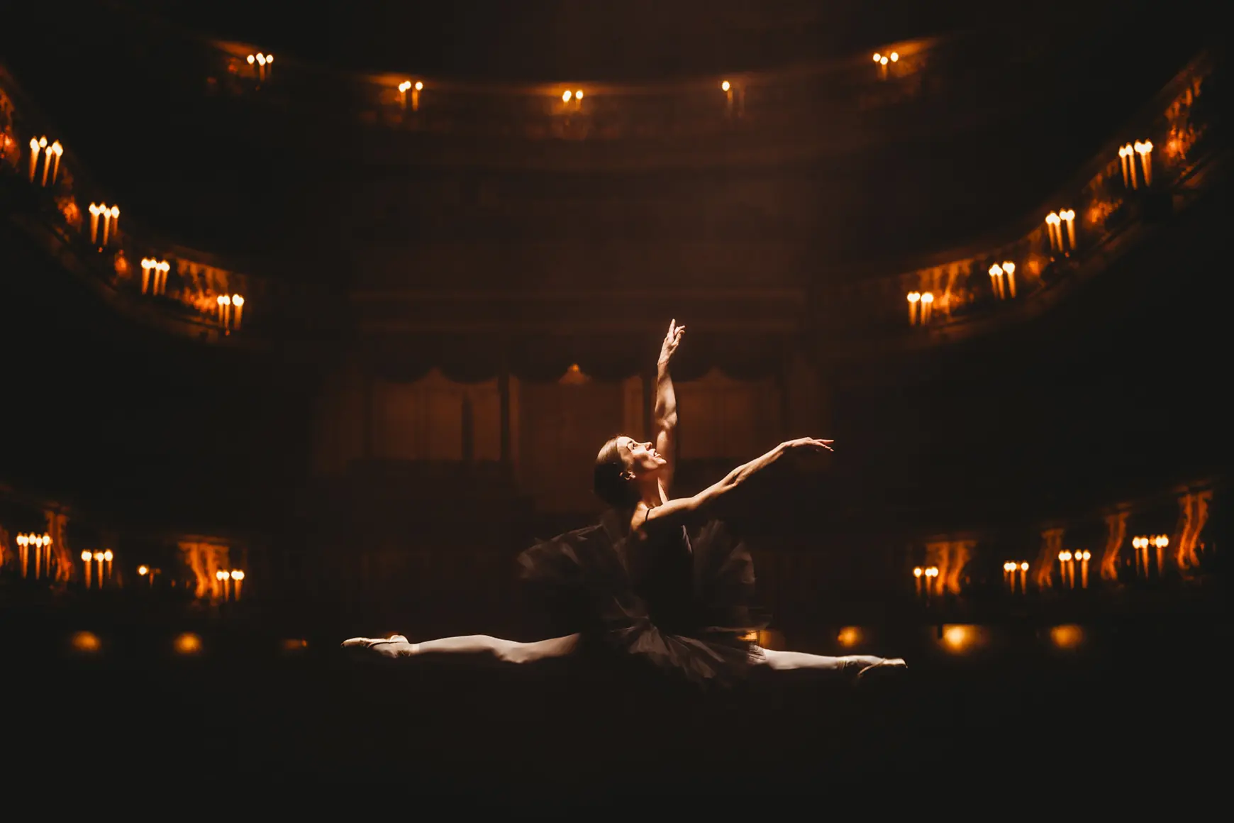 Ballerina in the Theater