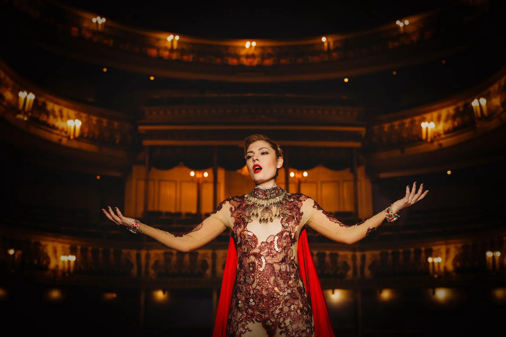 Ballerina in the theater