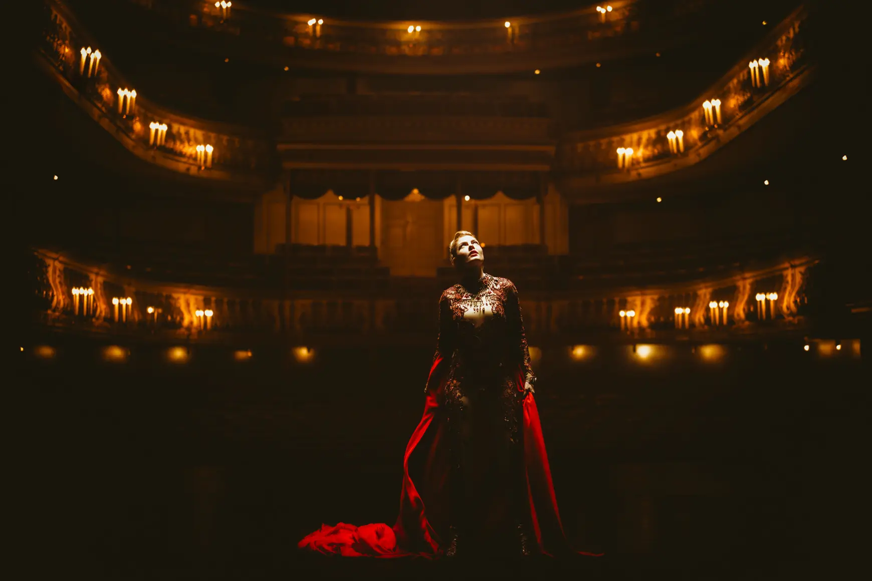 Ballerina in the theater