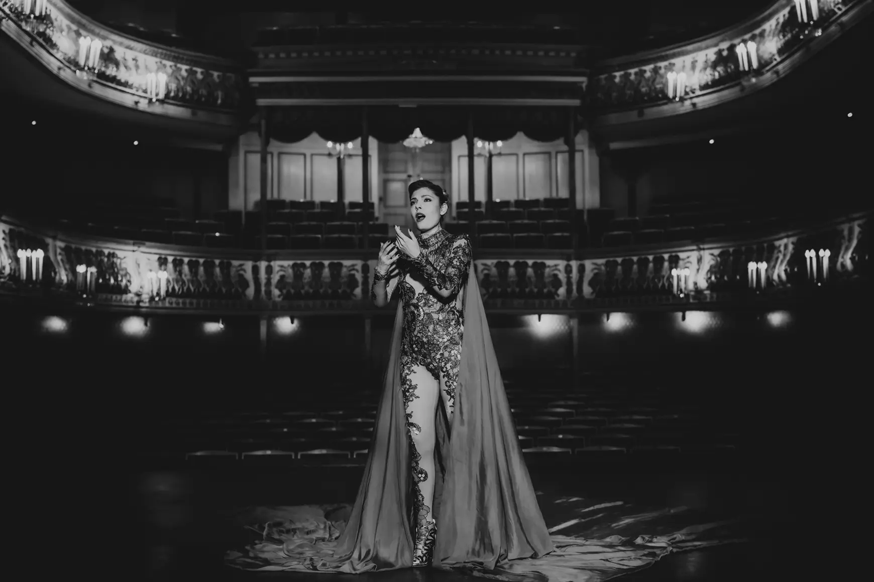 Ballerina in the theater