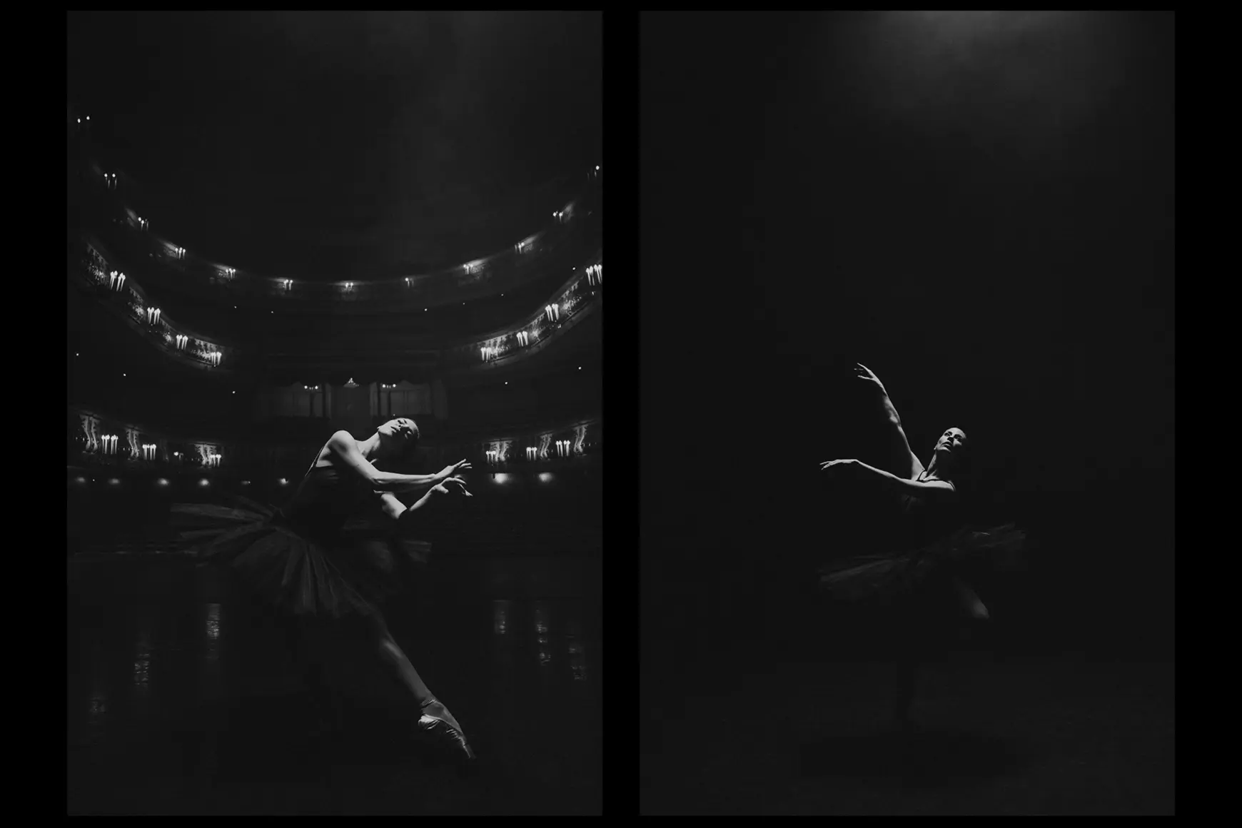 Ballerina in the theater