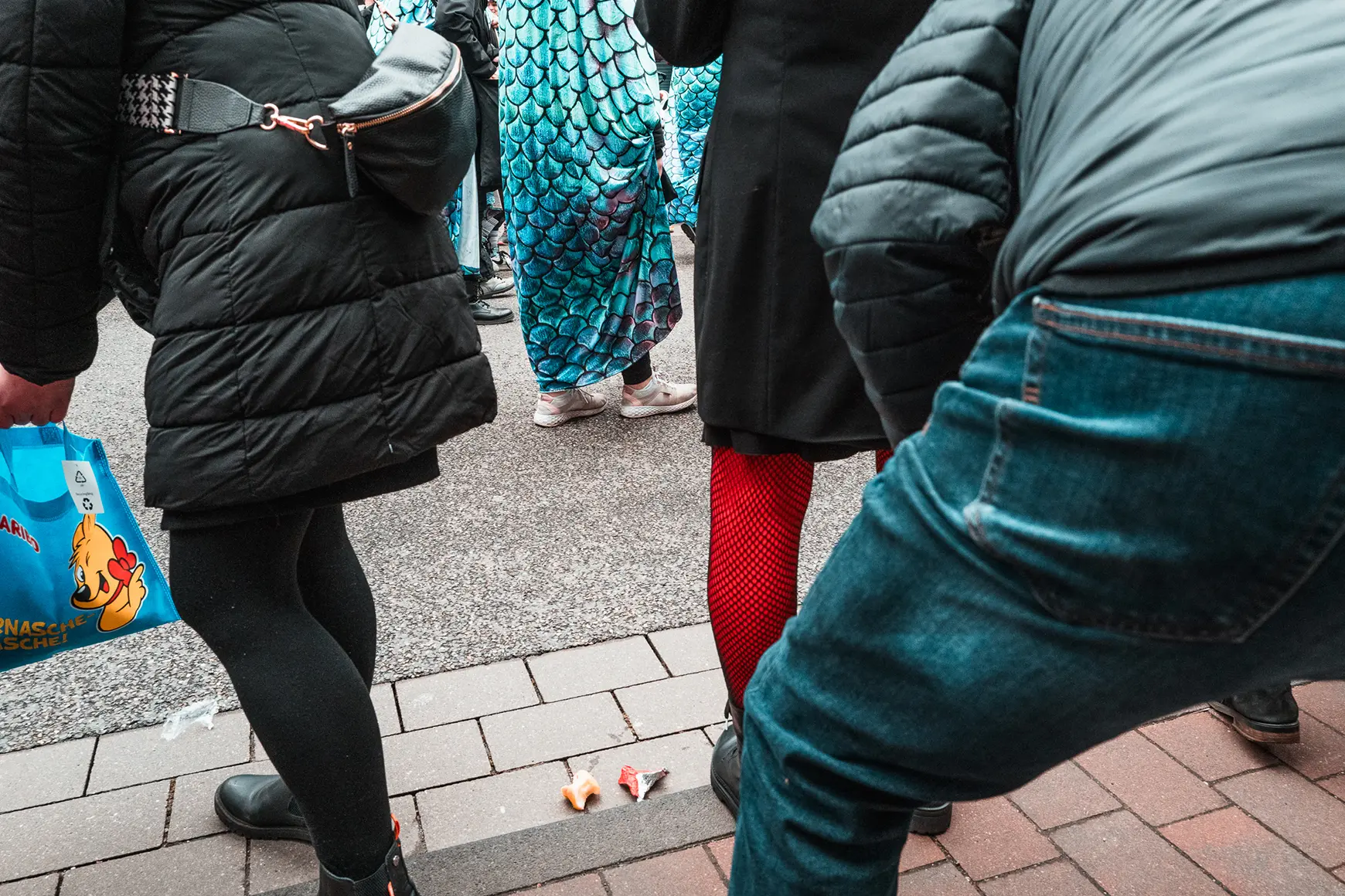 Woman dressed as a fish