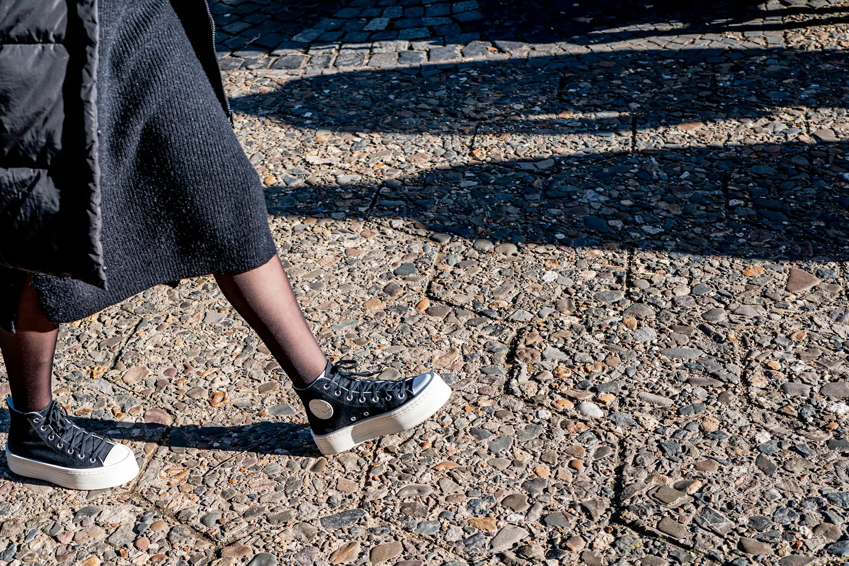 Woman walking in the streets