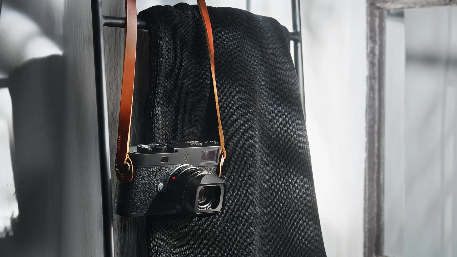 Leica M11-P with strap.