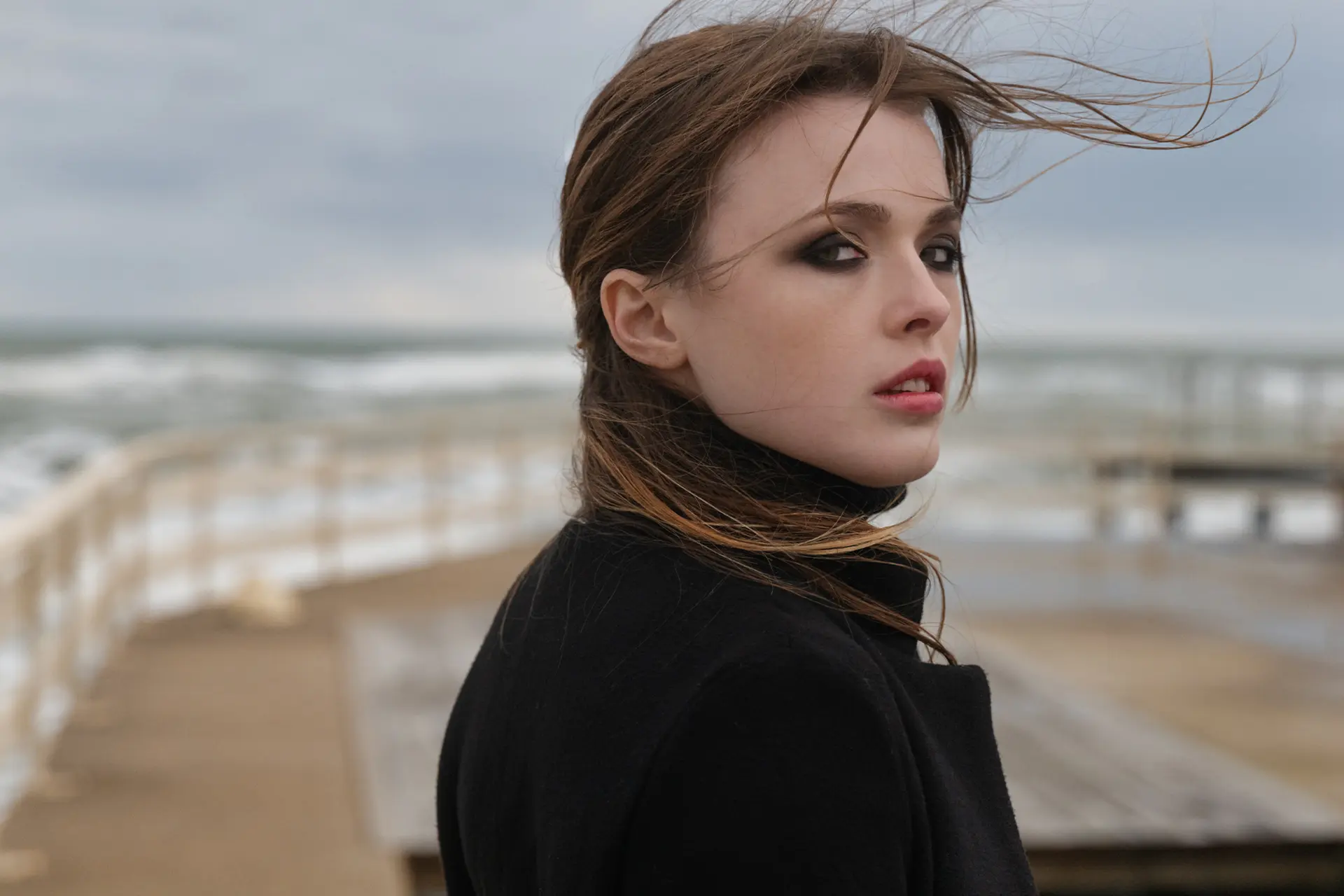 Woman at the sea