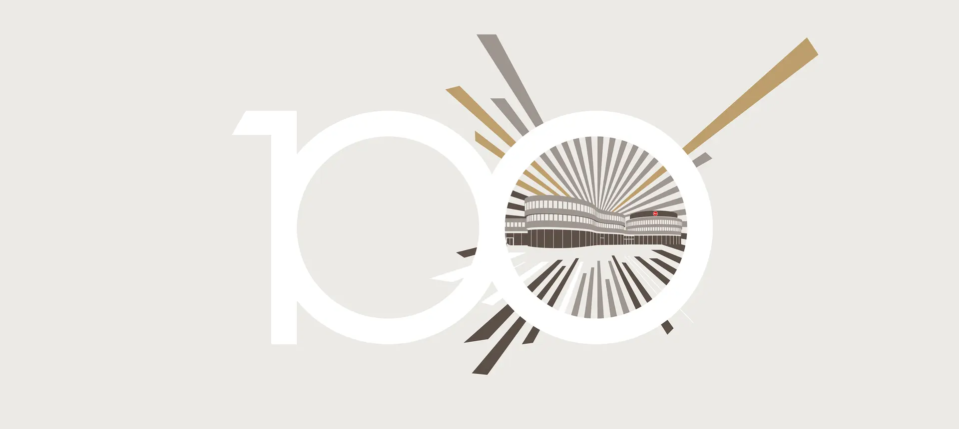 100 Years of Leica bright logo